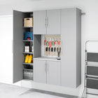 Prepac - Armoire de rangement de travail HangUps ensemble Q - gris-Poids total du produit : 261 lbs