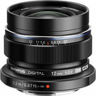 Olympus - Objectif M.Zuiko Digital ED 12 mm f/2 - Noir-Longueur de mise au point de 12 mm