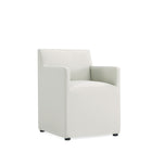 Manhattan Comfort - Lot de 2 fauteuils de salle à manger modernes Anna Square 58 cm en similicuir gris pierre-Hauteur d’assise : 19,69