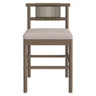 Modway - Eleni Terrasse extérieure Bois de teck Tabourets de comptoir Ensemble de 2 - Caillou-8