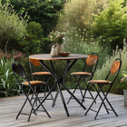 Homy Casa - Table de Conférence Ronde Multifonctionnelle de 31,5 po - Noyer-7