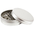 JAM Paper - Trombones circulaires - trombones ronds - argent - paquet de 50-Couleur : Papercloops argentés