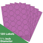 JAM Paper Sceaux autocollants ronds, 1 1/2 po, violet, 360/paquet-Violet