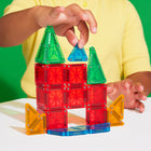 MAGNA-TILES - mircoMAGS Ensemble de construction magnétique de voyage de 26 pièces -Développement: Encourage le développement de la coordination œil-main et de la motricité fine, tout en stimulant la créativité. 
