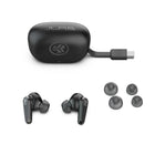 Jlab - Écouteurs sans Fil Go Pods ANC Noir-Réduction active du bruit hybride + mode Be Aware Audio