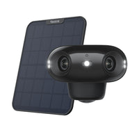 Reolink - Caméra à double objectif 4K Argus Series B740X avec panneau solaire-Vision panoramique à 180° sans angle mort en 4K UHD