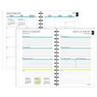 Staples - Agenda scolaire hebdomadaire/mensuel chiens 2026-2027 - 8 1/2 po H x 5 1/2 po l - multicolore - bilingue-L'agenda comprend des notes, des informations personnelles, des dates à retenir, un horaire de cours, une liste des vacances, des informations scolaires pratiques, des pages de notes