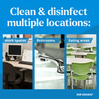 Clorox - Boîte de 75 serviettes désinfectantes EcoClean de CloroxProMC-Elles sont également idéales pour les lavabos, les robinets et les poignées de porte dans les toilettes publiques