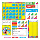 TREND enterprises - Ensemble de tableau d'affichage Calendario Anual (Espagnol)-Vendu par 2 ensembles.