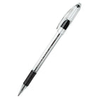 Pentel – Stylos à bille R.S.V.P. – 0,7 mm – noir – paquet de 12  -Pointe robuste en acier inoxydable pour des traits lisses