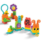 MEGA Bloks - Chenille Move 'N Groove-Coffret de construction sensoriel pour les tout-petits de 1 à 3 ans avec 30 gros blocs de construction et éléments spéciaux