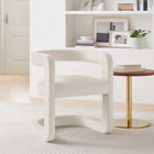 Modway - Winslow Tonneau Performance Velvet Chaise à manger - Alabaste-Rembourrage résistant aux taches