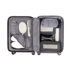 Bugatti - Valise cabine rigide 21.50po à roulettes pivotantes de la collection Berlin - Crème-Support AirTag intégré pour le suivi des bagages (AirTag non inclus)