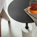 Modway - Lyric Manche Table d’appoint - Blanc Noir-Table d’accent polyvalente