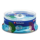 Verbatim - CD-R 700 Mo 52X avec surface aux couleurs vives - Boîte de - Paquet de 25-Capacité de stockage de 700 Mo/80 minutes