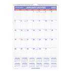 AT-A-GLANCE - Calendrier mural mensuel 2025 - 17 po H x 12 po l - bilingue-Format des pages : 17 po H x 12 po l