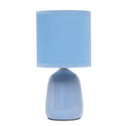 Simple Designs - Petite lampe de table ronde - bleu ciel avec abat-jour assorti-Une base à coudre et un abat-jour en tissu TC assorti sont le complément d'éclairage parfait pour votre espace et s'adaptent à tous les décors !