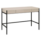 Hudson&Canal - Bureau Nolan 48" - Aulne blanc-Un design moderne du milieu du siècle pour votre bureau à domicile, votre dortoir ou votre bureau