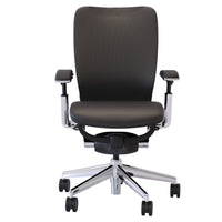 Nightingale - Fauteuil de travail à dossier moyen IC2 - Noir-Mécanisme d'inclinaison synchrone du genou à dégagement lent avec double levier, réglage intégré de la coulisse du siège, réglage pneumatique de l'inclinaison et de l'inclinaison, verrouillage de l'inclinaison infinie, réglage pneumatique de la hauteur et contrôle de la tension avant