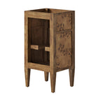 Modway - Elysian 18" Armoire de toilette de salle de bain (lavabo non inclus) - Brown-Construction en bois de manguier