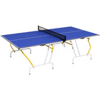 Soozier - table de ping-pong pleine grandeur 9 pi x 5 pi-Se plie en quatre pour un encombrement réduit par rapport aux modèles à double pliage 
