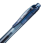 Pentel - EnerGel-X Rétractable Stylo à Encre Gel - (0,5mm) Pointe Aiguille - Encre Bleu Marin-La couleur du corps corresponde à celle de l'encre.
