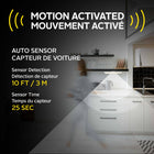 Bell+Howell - Éclairage sous meuble sans fil rechargeable à détecteur de mouvement LED-Format barre ultra fin: dimensions 33 x 2,8 x 3,7 cm (13 x 1,1 x 1,46”) poids env 0,15 kg (0,33 lb) idéal espaces étroits