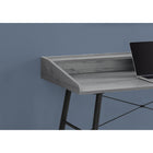 Monarch Specialties - 7541 Bureau 48 po L - Gris/Metal Noir-Fini sur tous les côtés pour un placement flexible n'importe où dans un bureau à domicile