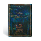 Paperblanks - Carnet à Courverture Rigide Midi Ligné - Monet (Nénuphars) Lettre à Morisot-Fermeture Avec Rabat