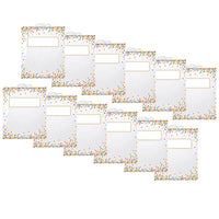 Ashley Productions - Sac de rangement/sac à livres à suspendre avec motif de confettis - 28 x 40 cm - Paquet de 12-Sacs de rangement extra résistants et durables
