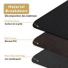 Rocelco - Deluxe Ensemble de bien-être de rehausseur de bureau à hauteur réglable avec support pour tapis et double moniteur-Avantages pour la santé: solution simple et abordable pour commencer à profiter des avantages pour la santé de rester debout pendant que vous travaillez