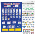 Learning Resources - Tableau à pochettes, calendrier et température-Matériau : Nylon