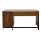 Sully Bay St. - Bureau à 3 tiroirs - Noyer-3 Tiroirs intégrés
