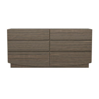 Manhattan Comfort - Ardea 72" Commode contemporaine à 6 tiroirs, double - noyer-Finition stratifiée aspect bois : aspect bois chaud et naturel avec une surface durable et facile à nettoyer