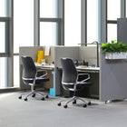 Decent Living - Chaise de bureau Nexten Pro, dossier haut, Blanc cassé-Dossier de hauteur standard pour un bon maintien