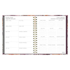 Blueline - Agenda Mensuel 17 Mois D’Août À Décembre - 9 1/4 po H x 7 1/4 po l - Motif Floral - Bilingue-Événements importants