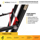 Mobile StairLift - EZ - Chaise d’évacuation - noir-Supporte jusqu’à 400 lb de capacité pour un transport assisté sécurisé