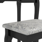 HOMCOM - Coiffeuse avec tabouret - 31,5 po L x 15,7 po l x 55,1 po H - noir-Tiroirs avec poignée pour une ouverture facile 