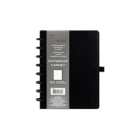 Cambridge - Cahier Disc, noir, petit - 8,75 po H x 6,67 po l-Couverture en polyuréthane durable avec coins arrondis