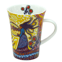 Oscardo - Tasse porcelaine « Amour infini » de Leah Dorion - 295 ml-Design d’art autochtone - Amour infini par Leah Dorion, artiste métisse, œuvre célébrant le patrimoine culturel et les traditions