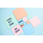 Post-it - Feuillets Super Collants, Grand bloc - 8 x 8 po - 1 bloc - 30 Feuilles - Denim bleu-Utilisez-les pour écrire des rappels sur les portes, les fenêtres ou les murs
