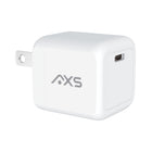 AXS - 20W PROCharge USB-C PD GaN Chargeur Mural avec PPS - Blanc-La technologie GaN intégrée fournit une charge puissante et efficace sans surchauffer