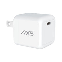AXS - 20W PROCharge USB-C PD GaN Chargeur Mural avec PPS - Blanc-La technologie GaN intégrée fournit une charge puissante et efficace sans surchauffer