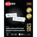 Avery Affichettes moyennes imprimables, 2 1/2 po x 8 1/2 po, nº 5305-Parfaites pour identifier les places dans les réunions et les congrès