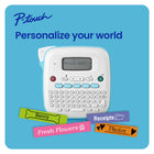 Brother - P-touch PT-N25BT Étiqueteuse connectable personnelle avec les étiquettes Btag-Connectivité BluetoothMD. Créez des étiquettes pour tout grâce à la connectivité BluetoothMD et l’appli GRATUITE Brother Design&Print2 offrant une variété de modèles, polices, symboles, émojis, cadres, motifs et autres options de personnalisation.