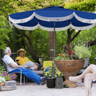 Outsunny - Parapluie de marché ventilé avec UPF 30+ - 9 pi - bleu-Protection UPF 30+ pour vous garder au frais et à l’aise