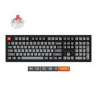 Keychron - Clavier mécanique sans fil K10 Max RGB - Échangeable à chaud - Commutateur rouge - Disposition pleine taille - Noir-Connectivité exceptionnelle : Passez sans effort d'un appareil à l'autre grâce à la connexion sans fil 2,4 GHz ou Bluetooth 5.1, offrant des temps de réponse rapides et des capacités multitâches sur votre ordinateur, téléphone et tablette.

