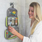 Travelon - Trousse de toilette compacte suspendue - Charcoal-Trois poches en filet pour le déodorant, les tubes et autres objets encombrants