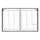 Blueline - 2027 agenda hebdomadaire DuraFlex – 10 3/4 po x 8 1/2 po – noir – bilingue-Reliure spirale double avec couverture rigide Duraflex extra robuste