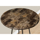 Monarch Specialties - 2310 Bar Maison - 30 po Dia/Marbre Espresso/Metal Cafe-Pouvant accueillir jusqu'à 2 personnes, cette table de style pub peut être placée dans une petite cuisine, un appartement ou une condo pour des boissons décontractées ou des repas intimes.